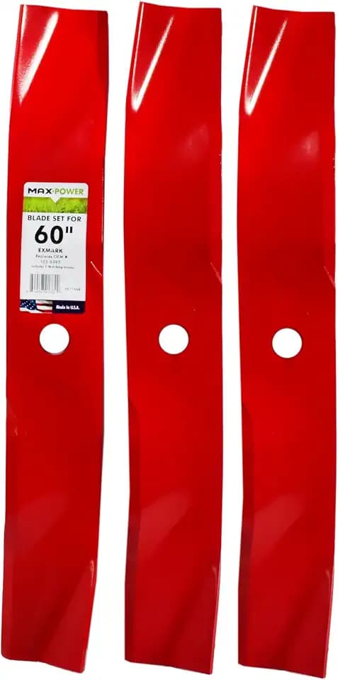 MaxPower 561143B USA MADE 3 Blade Mulching Set