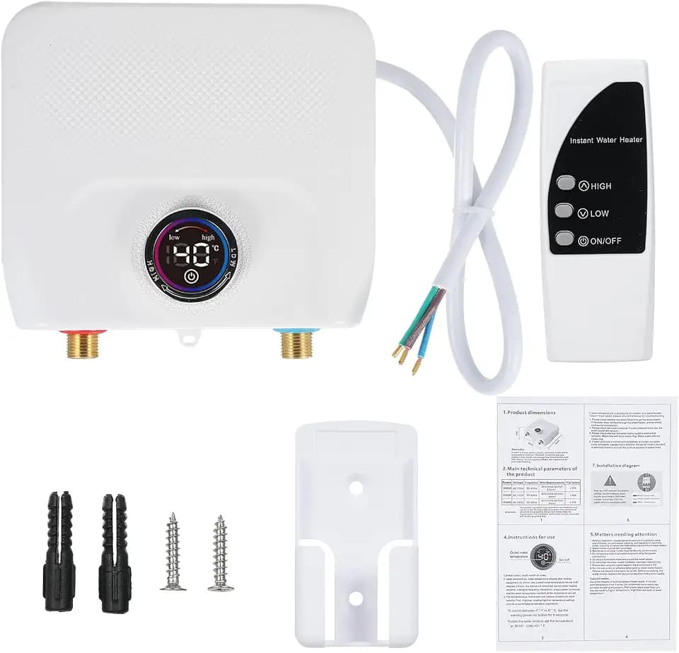 Mini-Durchlauferhitzer Tankless 6500W 220V Durchlauferhitzer Konstante Temperatur Durchlauferhitzer mit Fernbedienung Digitalanzeige auf Anfrage Durchlauferhitzer