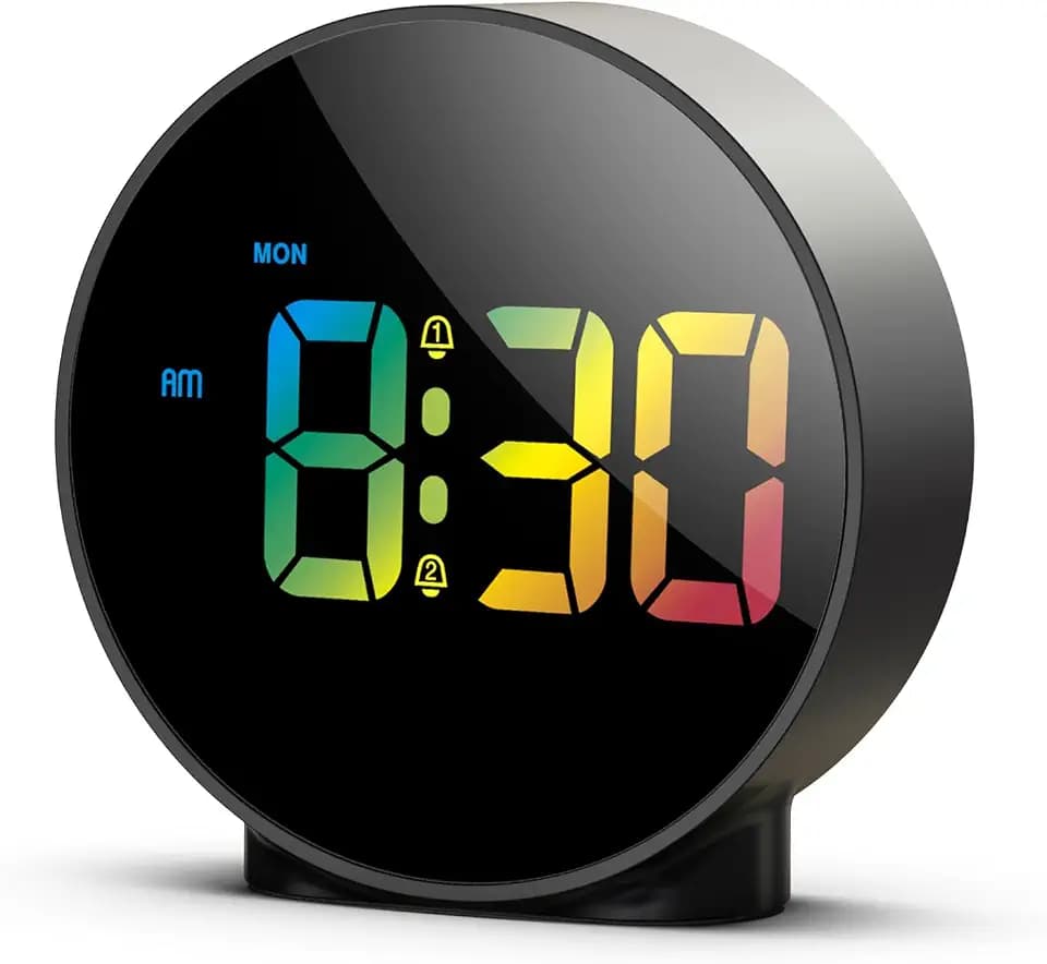 Digitaler Wecker mit Doppelalarm