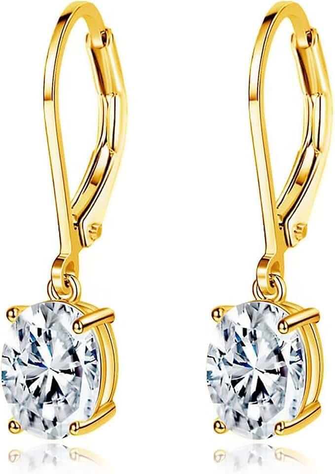 MDFUN 18K Gold Plated Dangle Drop Earrings for Women