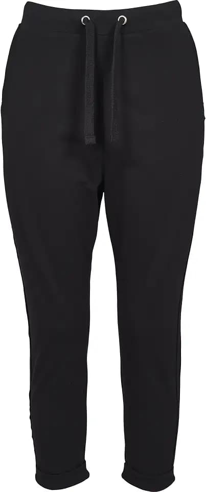 Urban Classics Damen Ladies Open Edge Terry Turn Up Pants
