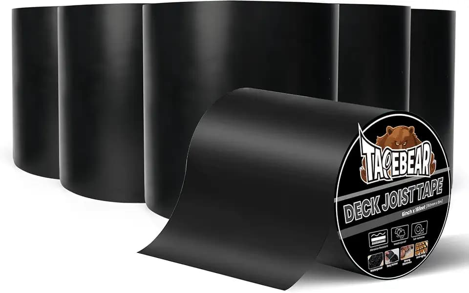 TAPEBEAR Joist Tape 6"×16' Deck Joist Tape Waterproof Butyl Sealant 6Rolls