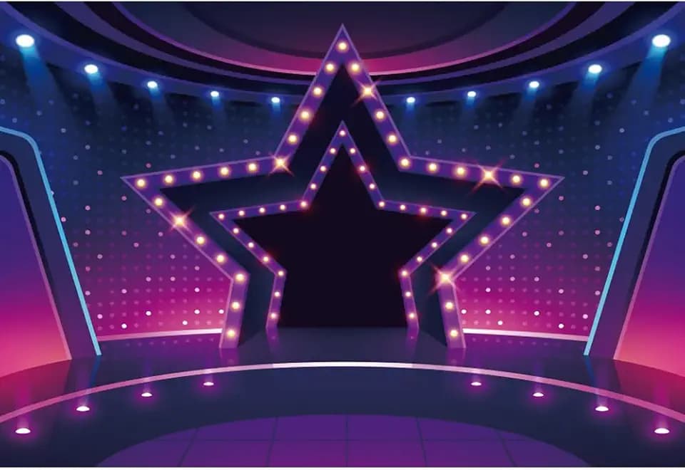 Stage Backdrop 7x5ft Spotlight Stage Backdrop