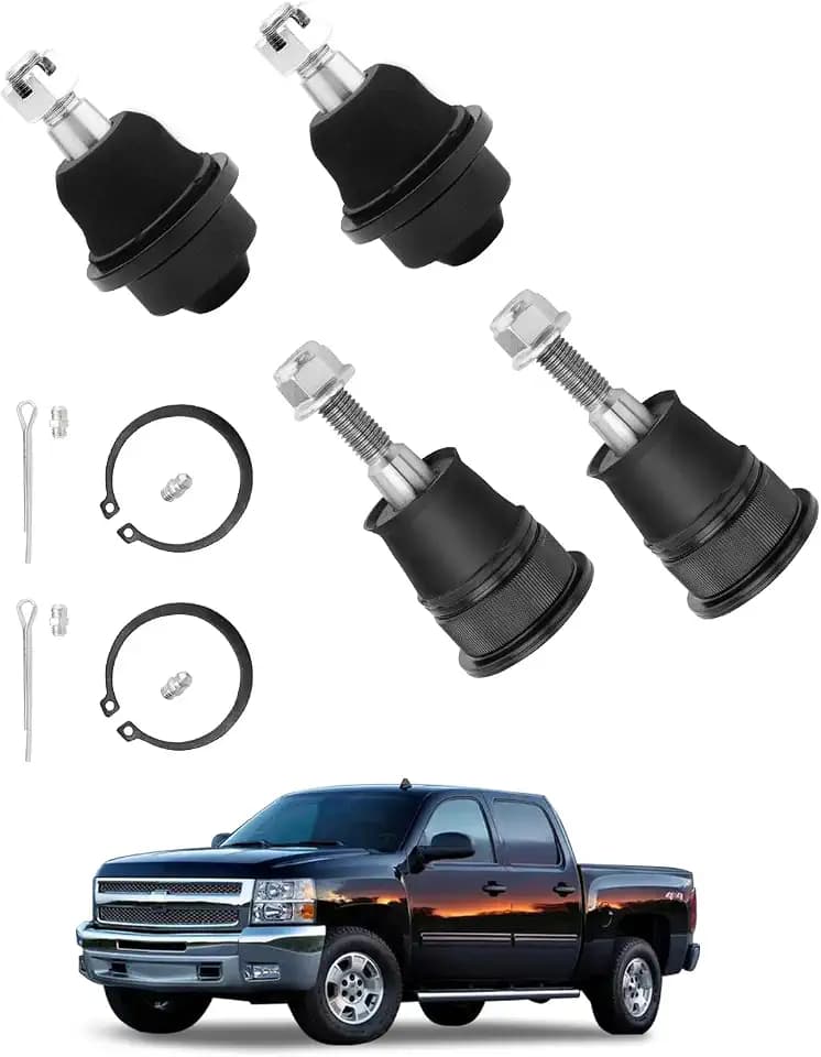 Ball Joint Set, Upper Lower Ball, Fit for 99-10 Chevy Silverado, GMC Sierra