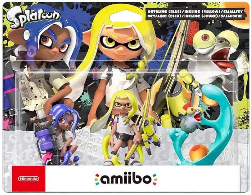Amiibo Triple Pack - Inkling, Octoling, and Smallfry (Splatoon 3 Series)