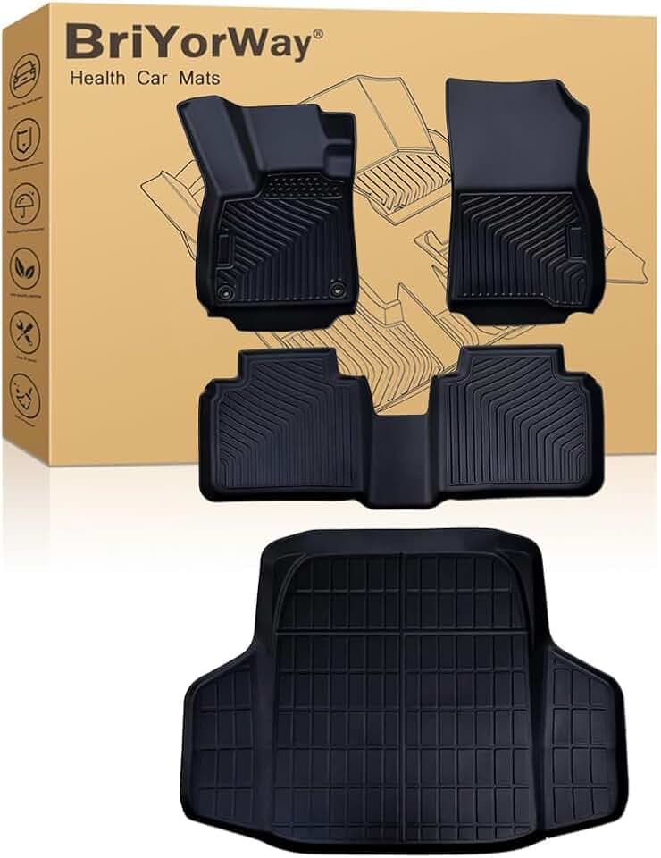 Car Floor Mats for Honda Accord 2023 2024 2025 2026 Accessories (Include Gasoline & Hybrid), for Honda Accord All Weather Automotive Floor Mats & Cargo Liner