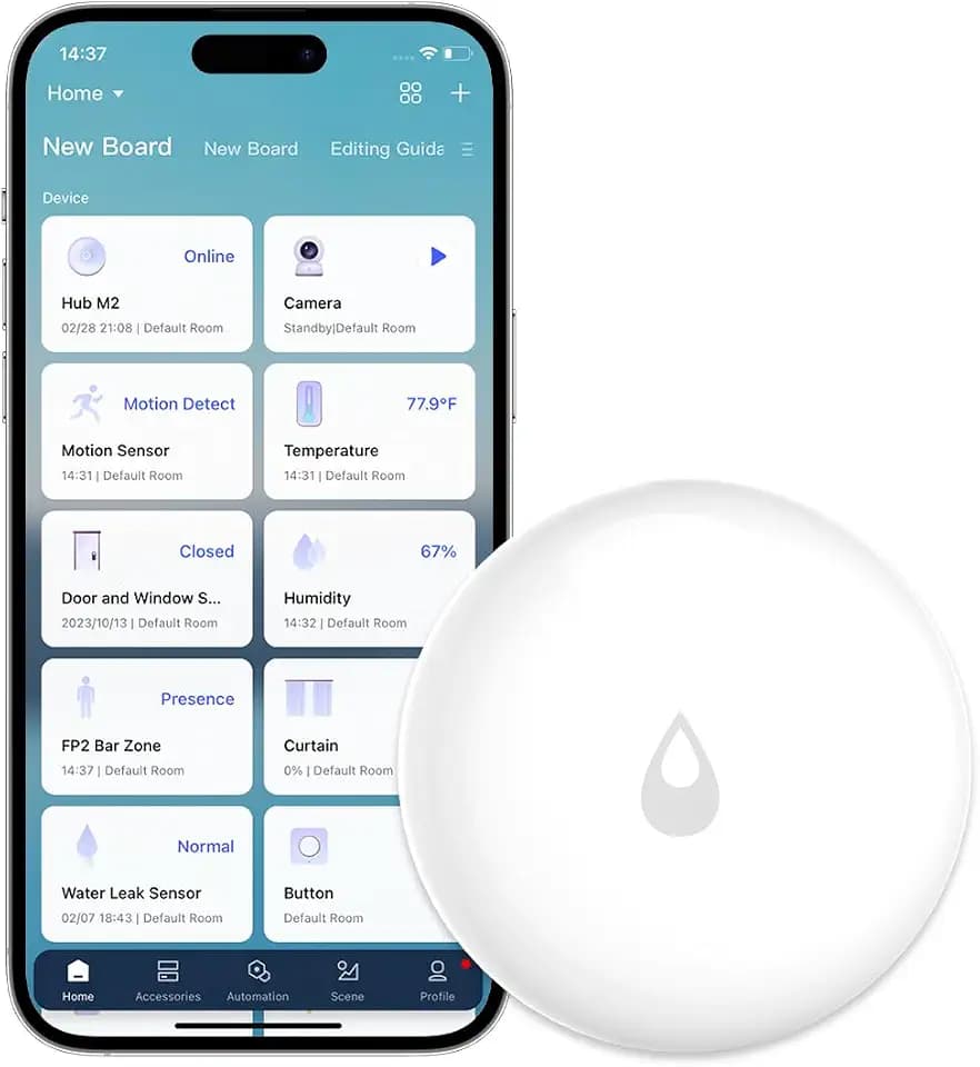 Aqara Zigbee Wassermelder Drahtloser Flutdetektor für Smart Home