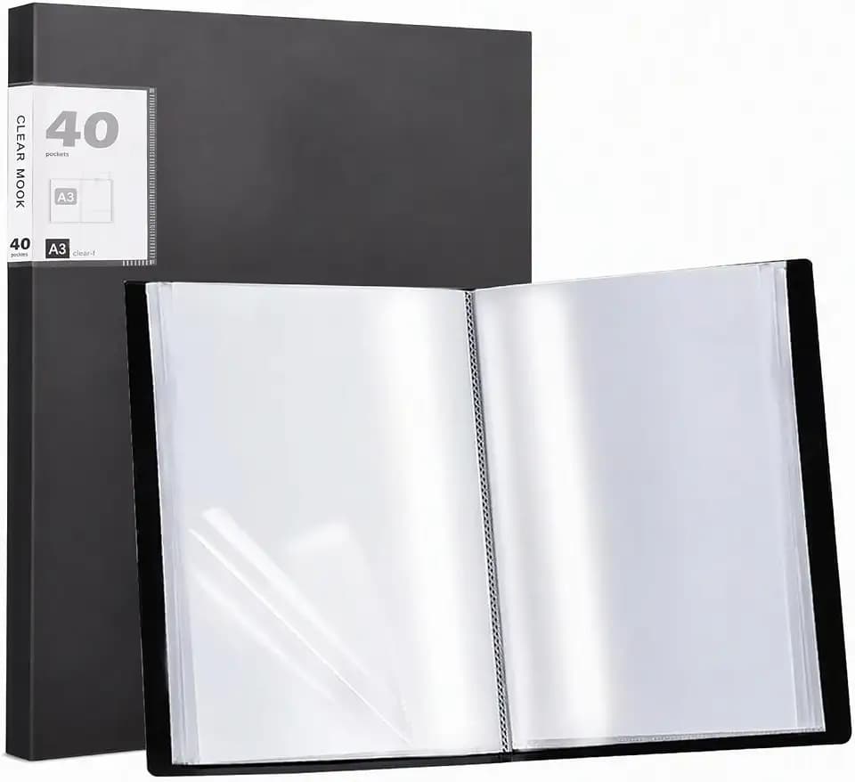Sammelmappe A3, 40 Hüllen (80 Seiten), für Künstler & Architekten