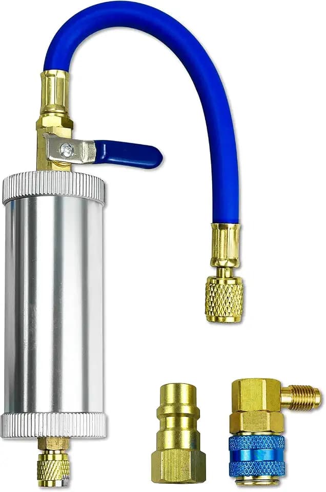AC Oil Injector Tool Fit for C R134A R12 R22, Compressor Oil Dye Injector