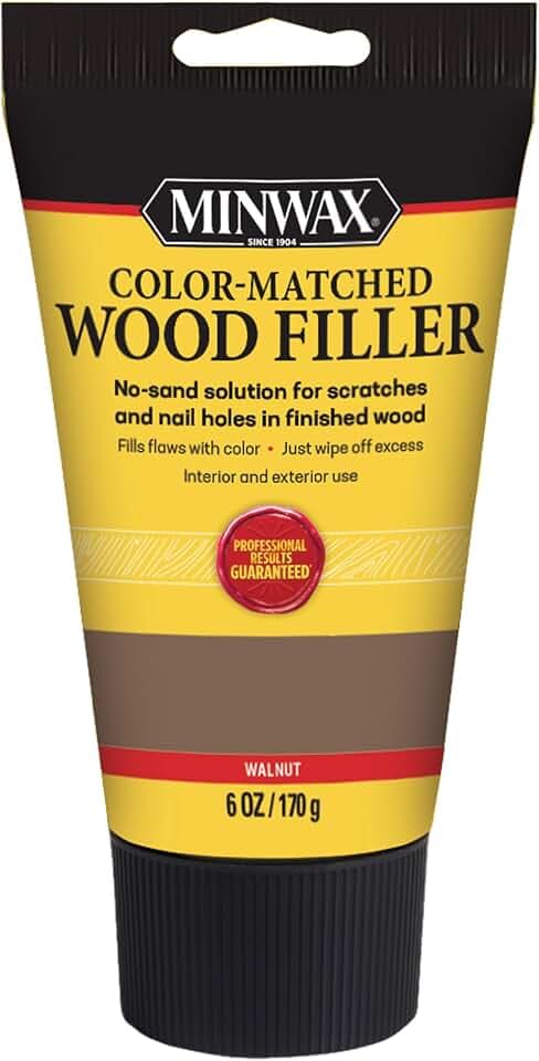 Minwax Color-Matched Wood Filler, Walnut, 6 oz