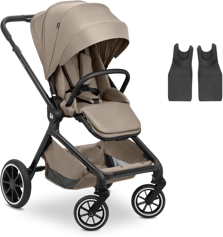 hauck Kinderbuggy mit Babyschalen Adapter, Move N Care Mocha