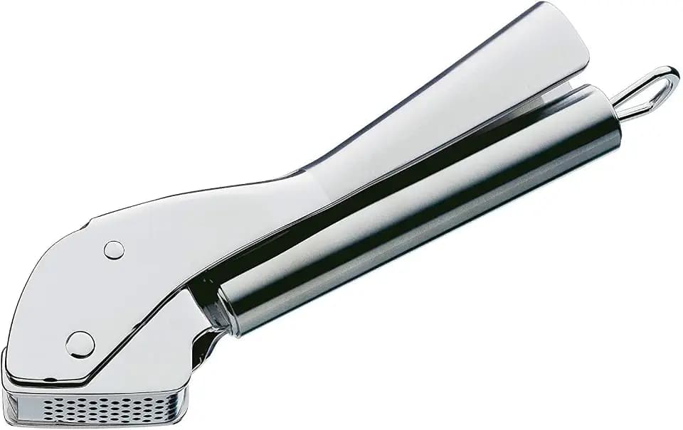WMF Profi Plus Knoblauchpresse Edelstahl 17,5 cm, Cromargan Edelstahl teilmattiert, spülmaschinengeeignet