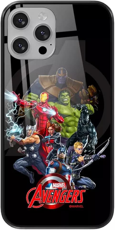 ERT GROUP Handyhülle für Apple iPhone 13 PRO Original und offiziell Lizenziertes Marvel Muster Avengers 028 aus gehärtetem Glas, optimal an die Form des Handys angepasst, Schutzhülle