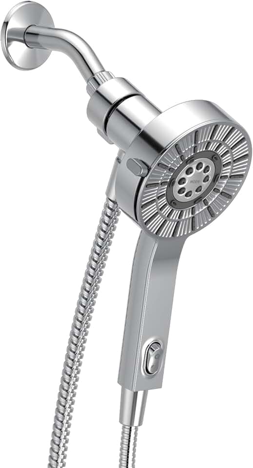 Moen Chrome Handheld That Saves Hot Water with Eco-Performance and Magnetic Docking System, 230H2EP