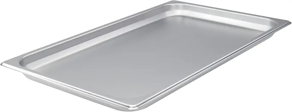 Winco 5.8 qt Full Size Anti-Jam Stainless Steel Steam Table Pan