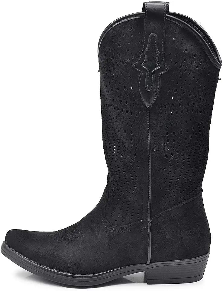 IF Fashion Schuhe Stiefel Stiefeletten Camperos Texani Frühling Sommer Spitz Damen LW319