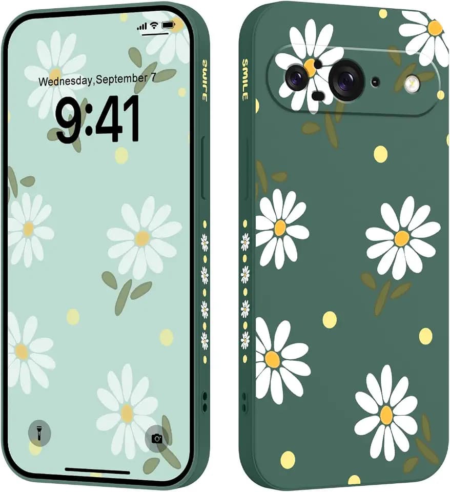LEECG for Google Pixel 9 Case, Slim Floral Pattern Design