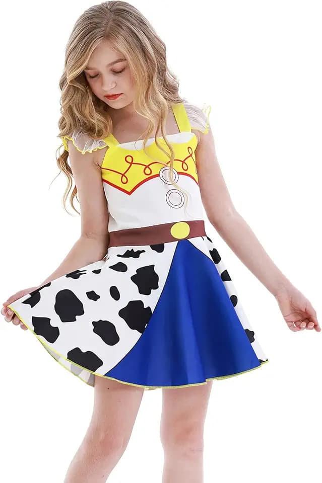 Girls Halloween Costume Cowgirl Birthday Princess Dress Up Christmas Gift