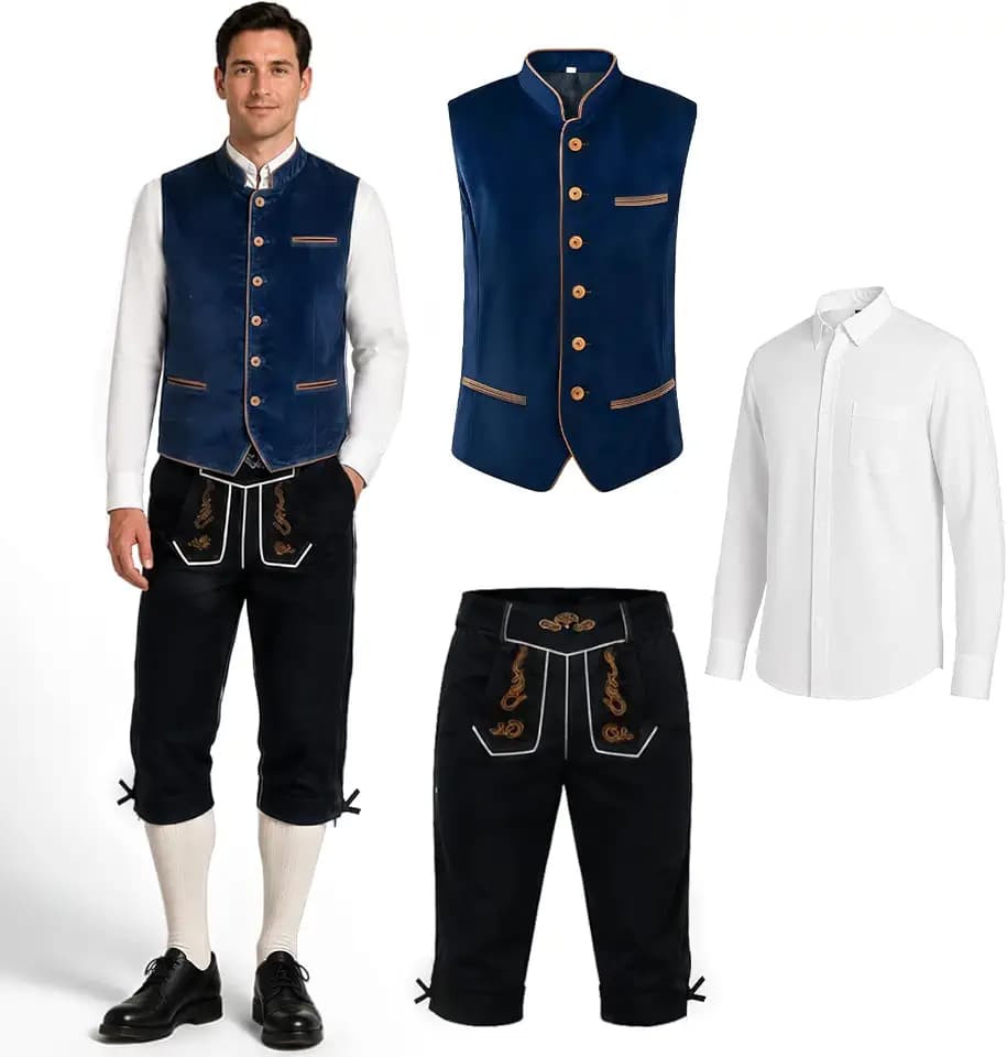 Oktoberfest Herren Outfit, Bayern Oktoberfest Kostüm