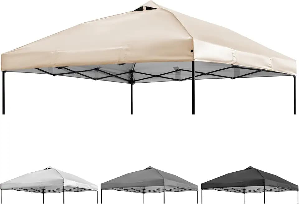 NINAT 10x10ft Canopy Replacement Top with Air Vent (Top Only) Beige