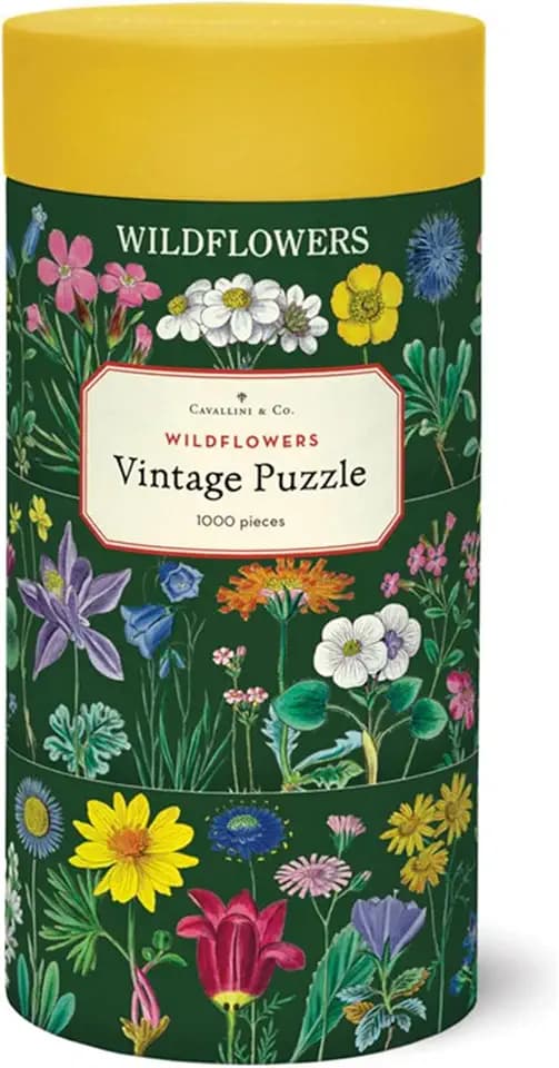 Cavallini & Co. Vintage Wildflowers 2 Puzzle- 1000 Pieces