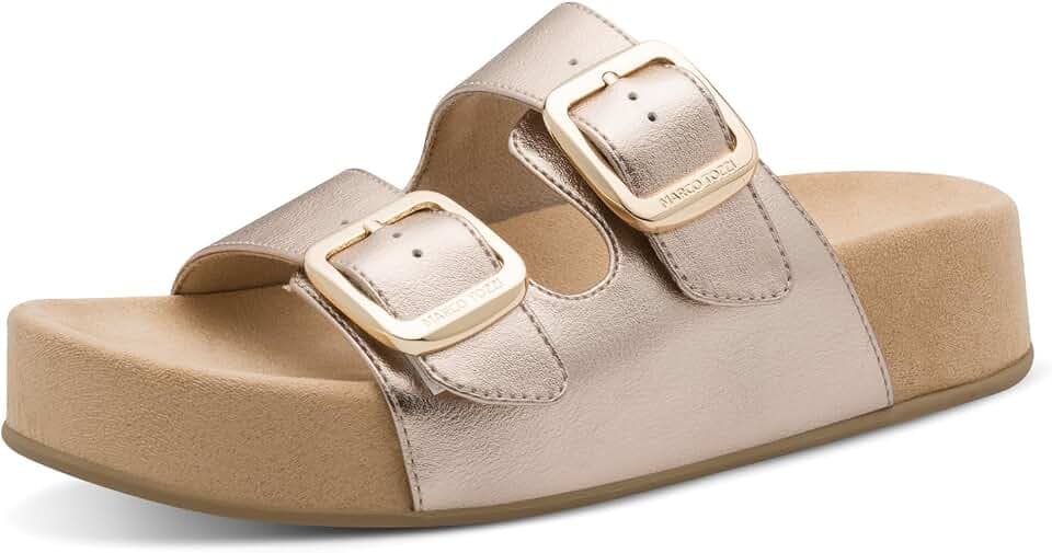 MARCO TOZZI Damen Sandale weiches Feel Me Fußbett Modern