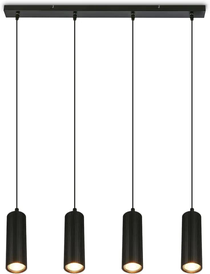 BRILONER - Pendelleuchte Höhenverstellbar GU10 Fassung Schwarz max. 120 cm