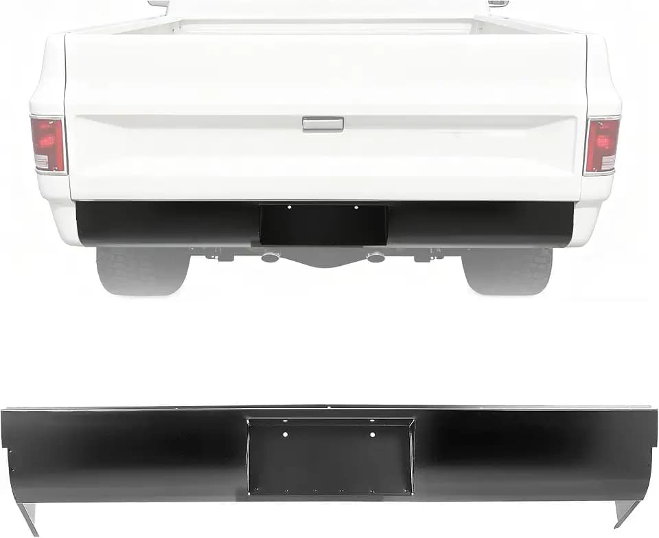 HECASA Bumper Roll Pan Compatible with 1954-1987 C/K 10 20 30 Stepside