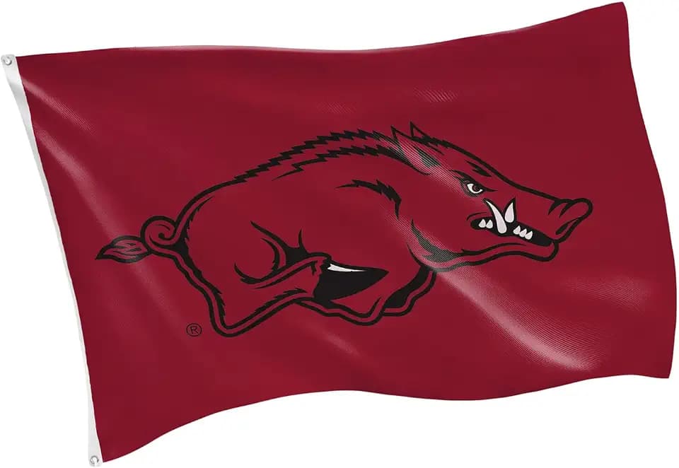 NCAA University of Arkansas Flag