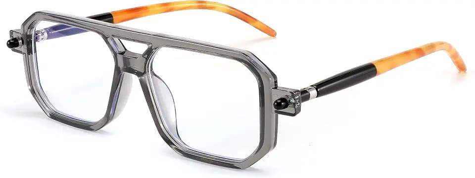 FEISEDY Vintage Square Blue Light Blocking Reading Glasses Women Men B0090