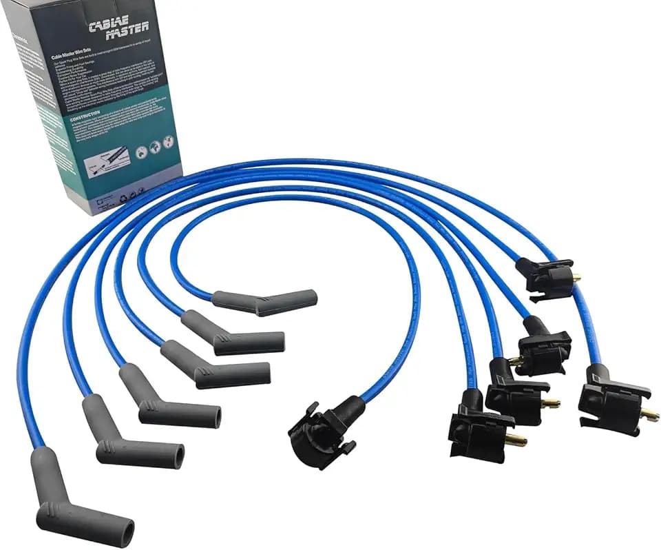 8.2MM High Performance Spark Plug Wires Compatible with E-150/250 Econoline Club Wagon F-150 4.2L V6 1997-2000 Blue