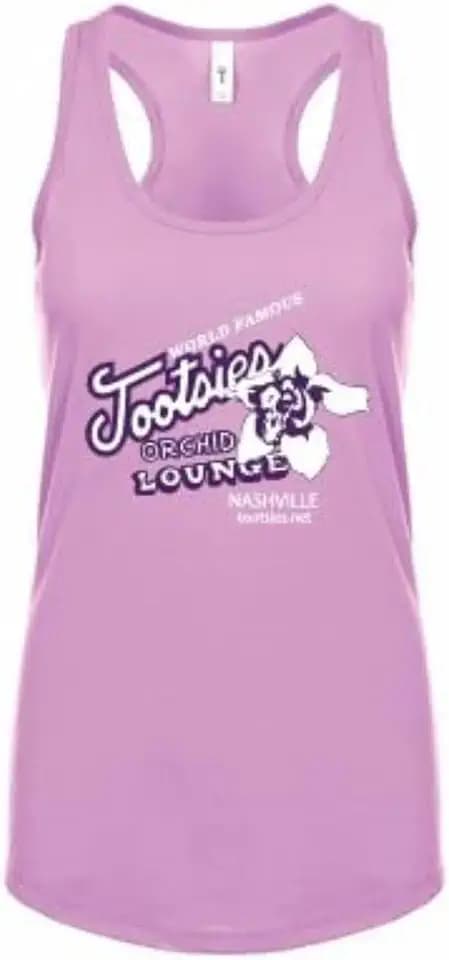 Tootsie’s World Famous Orchid Lounge Tank Top, Comfy Cotton Tee for Casual Wear, Purple