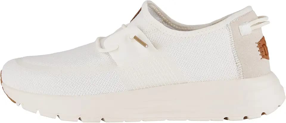 HEYDUDE Men's Sirocco Neutrals Slip On Sneaker | Breathable Knit Upper