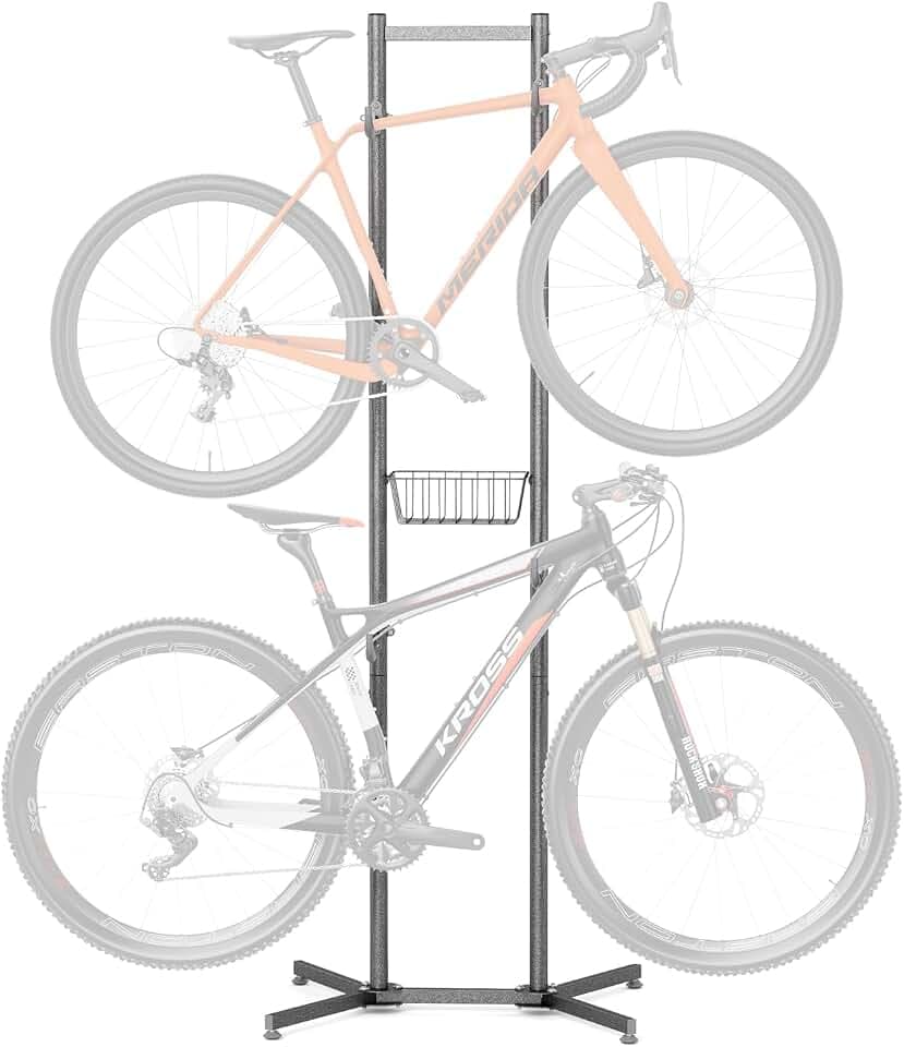 CXWXC Freistehender Fahrradständer für 2–4 Fahrräder, Fahrradhalter