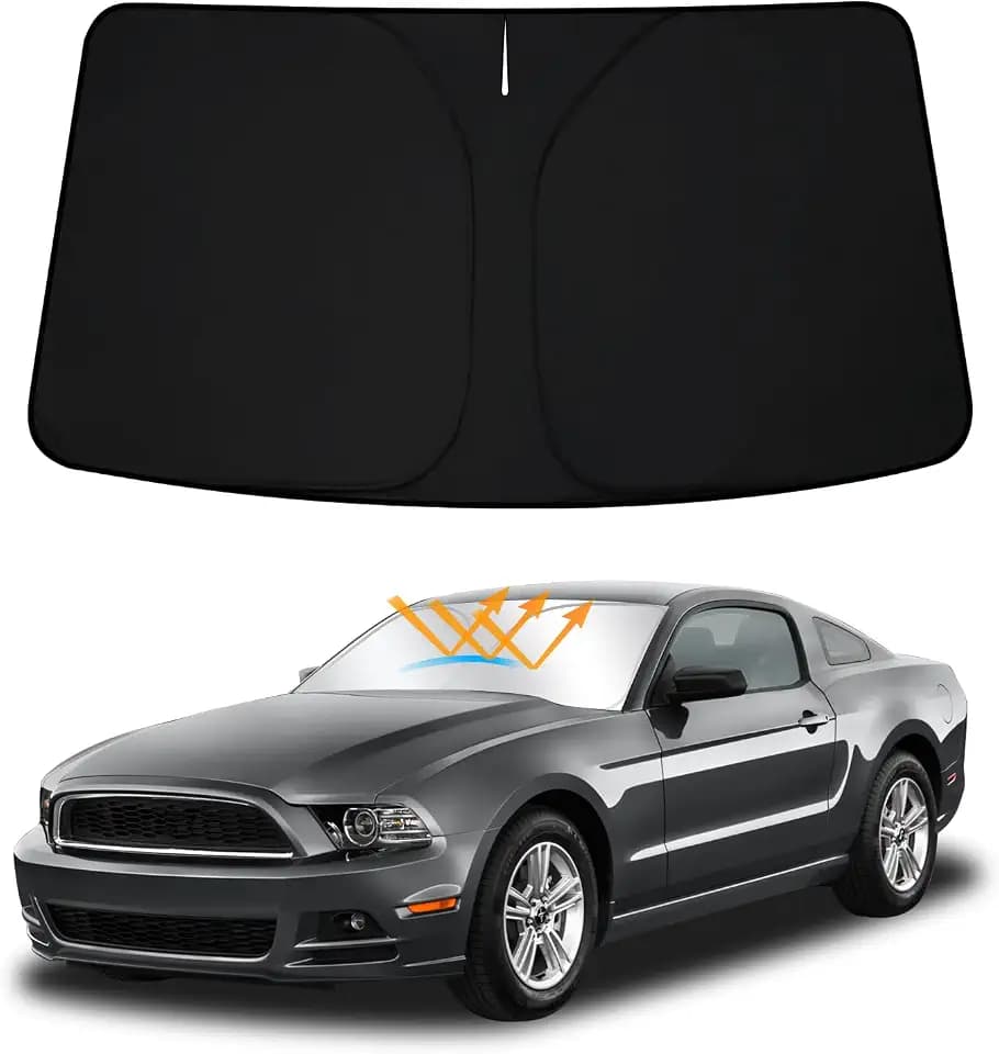 D-Lumina Front Windshield Sun Shade for 2010-2014 Fo-rd Mustang Coupe
