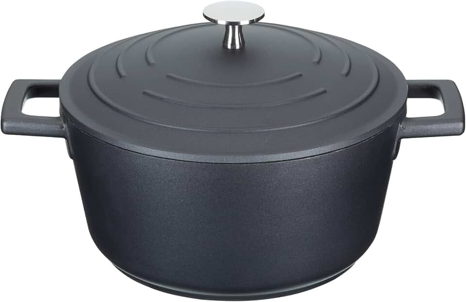 MasterClass Aluguss-Auflaufform, 20 cm/2,5 Liter, Geschenkverpackung, Schwarz