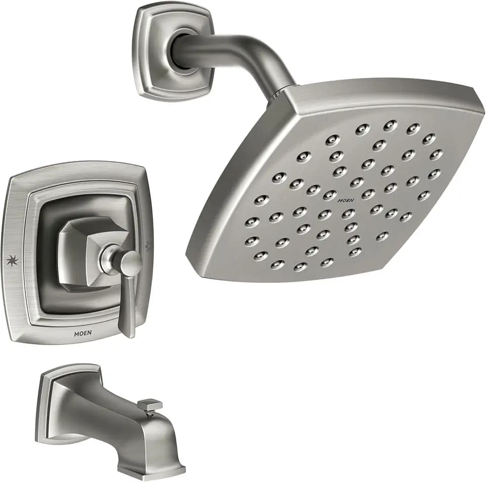 Moen 82922SRN Conway Spot Resist Nickel Tub & Shower System