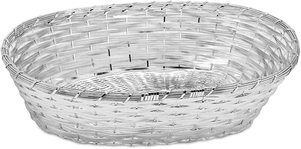 EDZARD Korb, Brotkorb Basket, versilbert und anlaufgeschützt, 21 x 30 cm