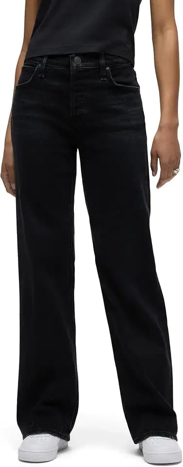 Hudson Womens Rosie High Rise Wide Leg Jean