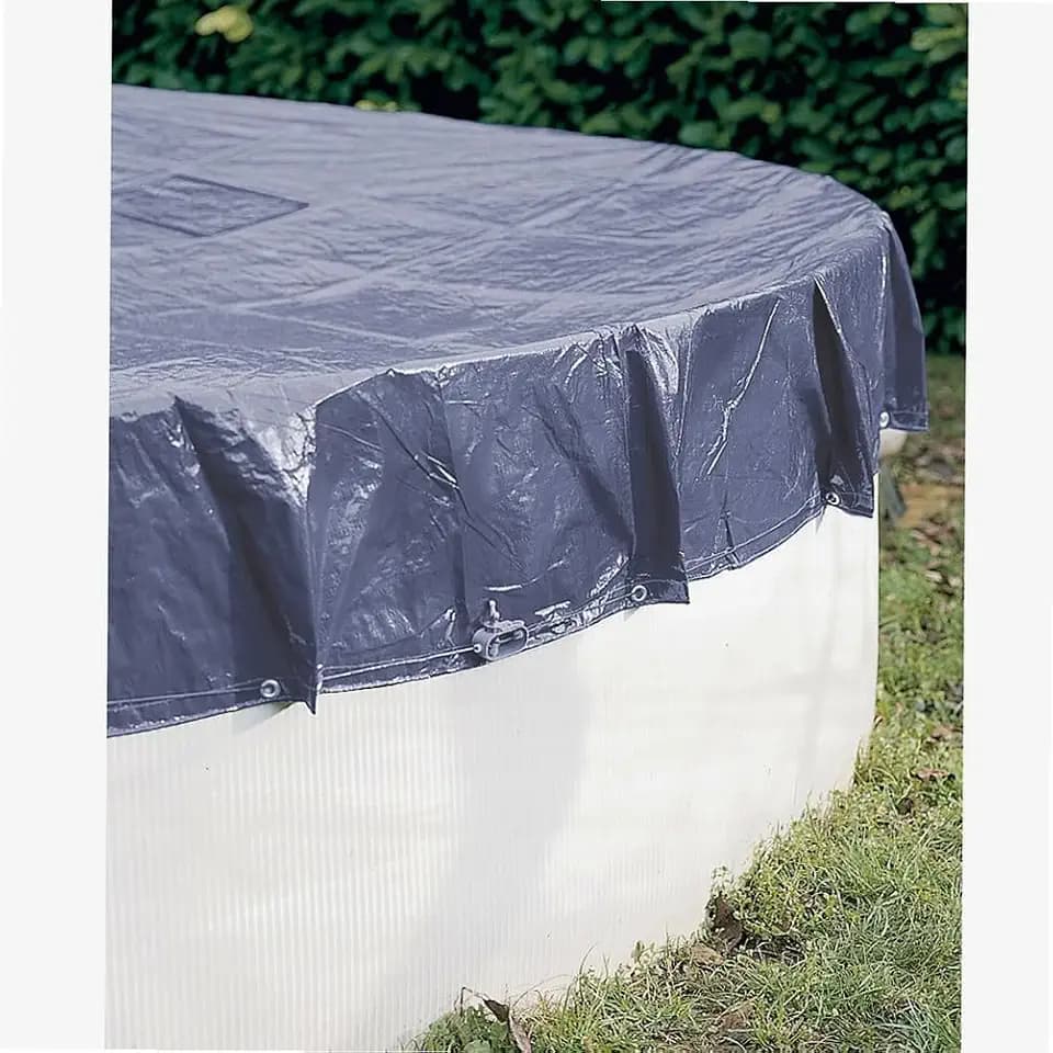 WERKA PRO Abdeckplane, rund, Ø 6 m, für Pool, Ø 5,4 m, Marineblau