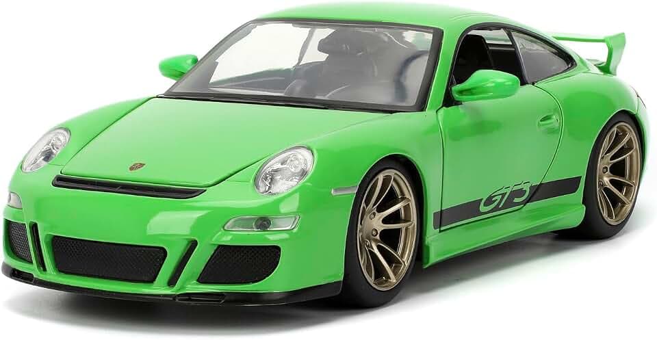 Fast & Furious JADA Fast X Brian's Porsche 911 GT3 RS 1:24 Die-Cast Modellauto, Spielzeug für Kinder und Erwachsene, Sammel- und Spielfahrzeug