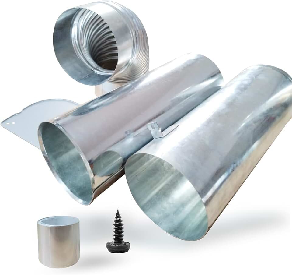 3911EZ9131X 383EEL9001B Side Vent Kit Universal for LG Dryer, Venting Kit Assembly Compatible with Kenmore/sears, Replacement Part AP4438852 Exhaust Out Either Side or Bottom