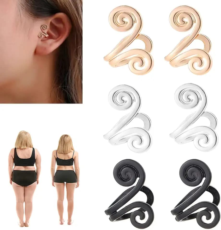 Acupressure Slimming Earrings,3 Pair Ear Ornament
