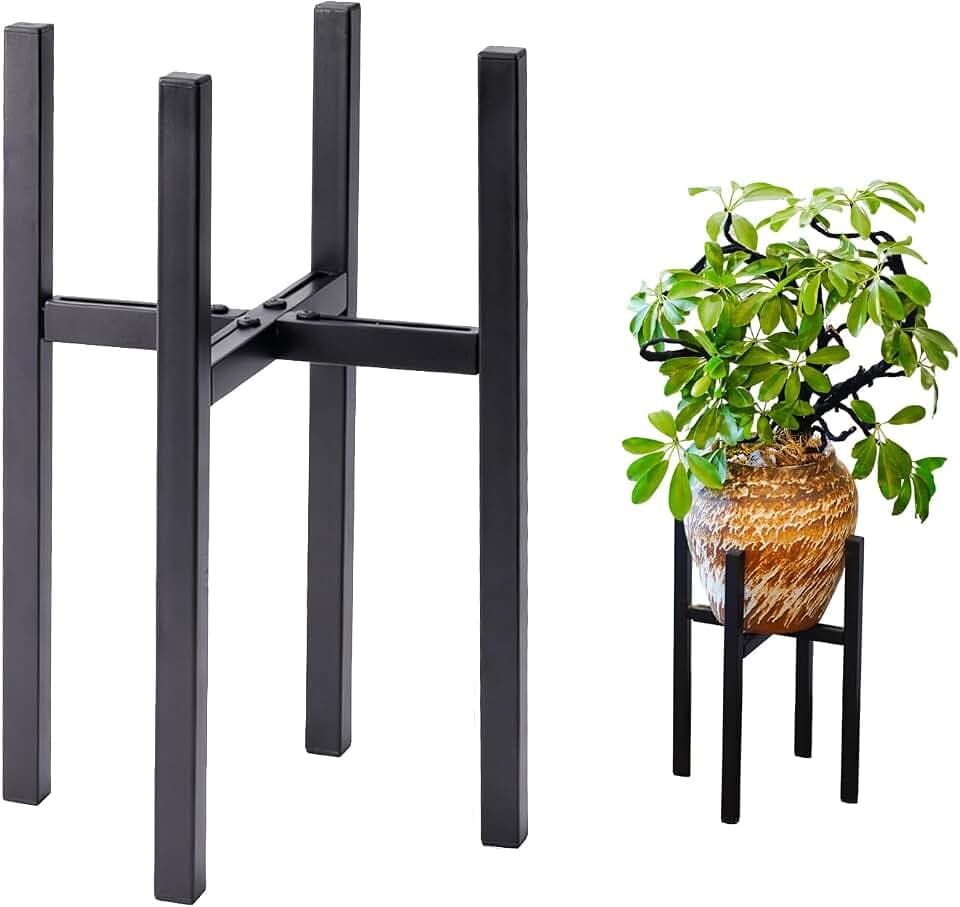 Adjustable Metal Plant Stand Indoor, Expandable 9 to 15 Inch Pot Holder