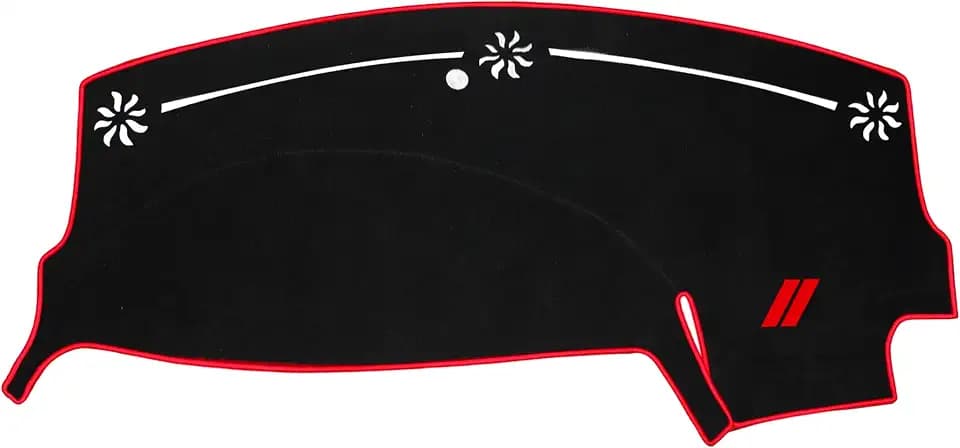 YOSRTER Dashboard Cover for Dodge Charger Accessories 2011-2021 2022 2023 Non-Slip Carpet Pad Dash Cover Mat No Glare UV Rays Blocker Sunshade Protector (Red Edge Red Trim)