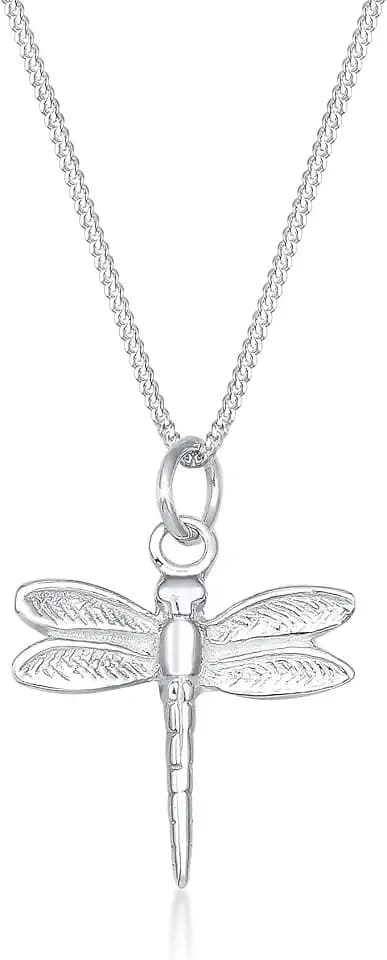 Elli Halskette Damen Panzer Libellen Anhänger Filigran 925 Silber