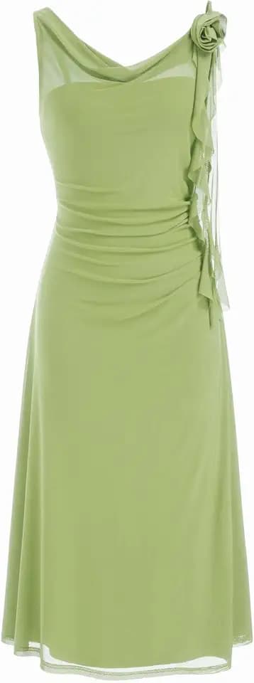 CIDER Women's Formal Wedding Guest Dress Floral Mesh Ruffle Cocktail Dress Summer Maxi Dresses Trendy Date Night Outfits