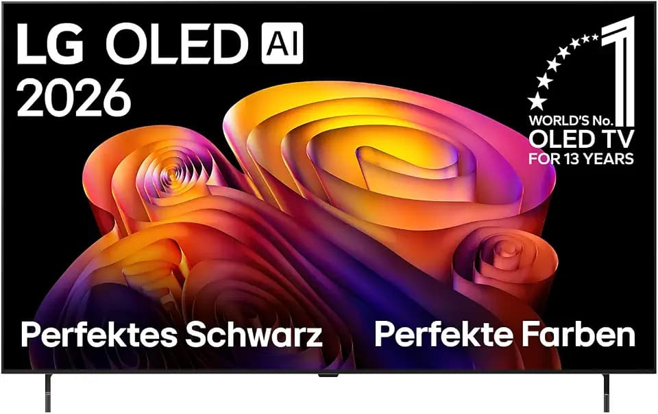LG OLED55B68LA TV 55 Zoll (139 cm) 4K OLED AI TV (α8 Gen3 4K AI Prozessor, webOS 26, 120Hz (VRR bis zu 120Hz)) [Modelljahr 2026] [Energieklasse F]