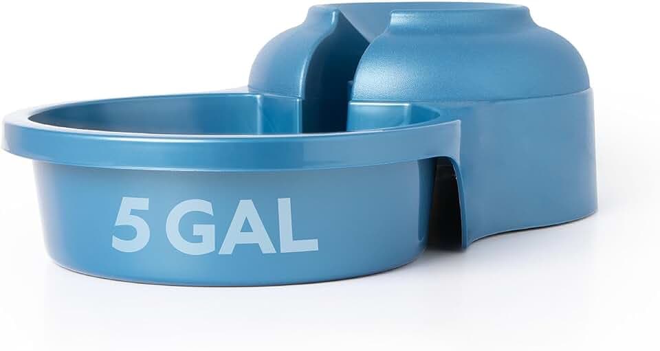 Petmate Big Blue Outdoor Pet Water Bowl, 5 Gallons, Jug not Included