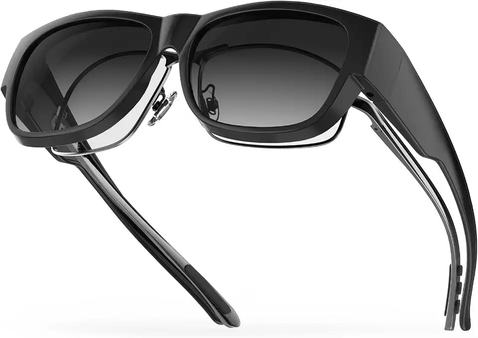 Goiteia Polarisierte Überzieh-Sonnenbrille für Damen und Herren, 1.1% Reflexionsverminderung für besseren Schutz vor seitlicher Blendung, 100% UV400-Schutz